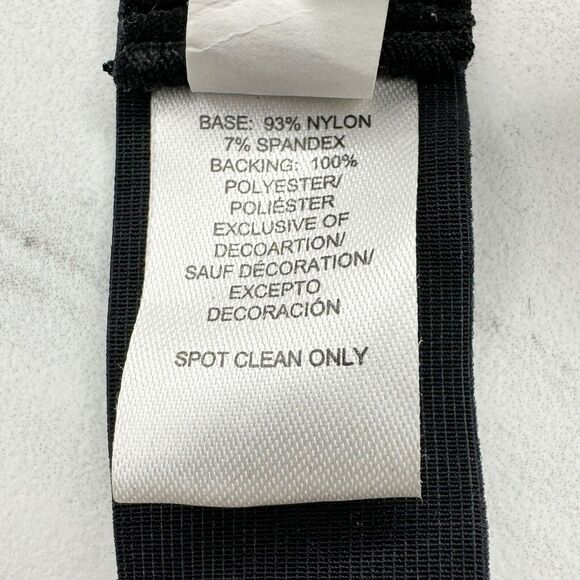 Loft Black Velvet Rhinestone Stretch Cinch Belt Small/Medium S/M โจ - Picture 7 of 16